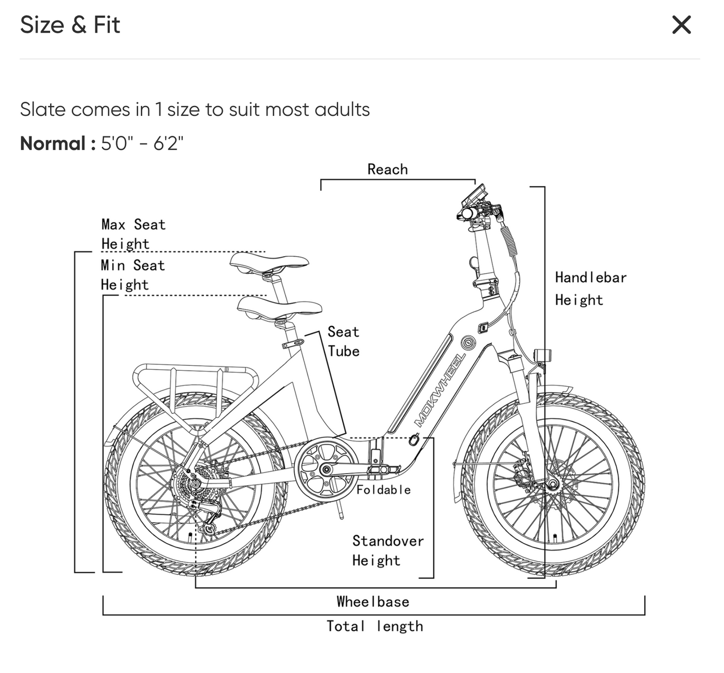 Mokwheel Slate Folding Electric Bike