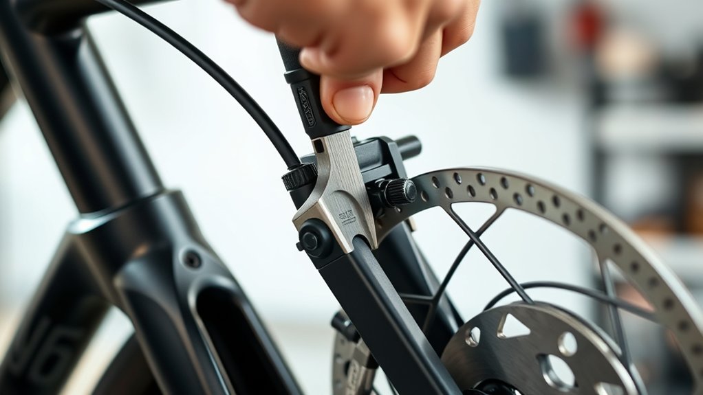 adjusting electric bike brakes