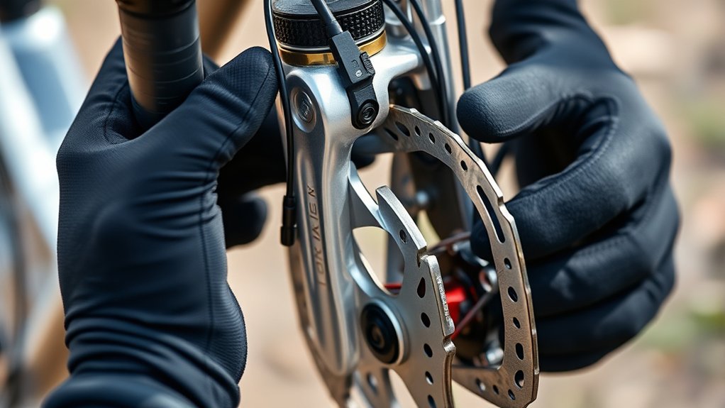adjusting mountain bike brakes