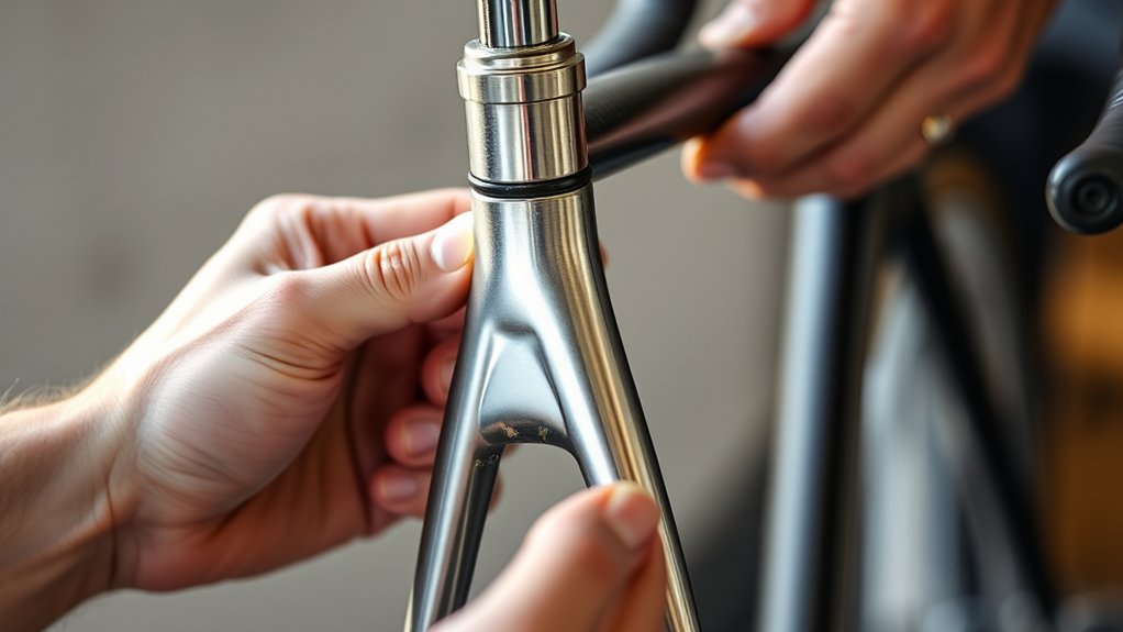 install threadless fork properly