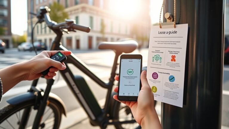leasing electric bike steps