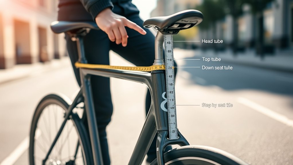 measuring a hybrid bike