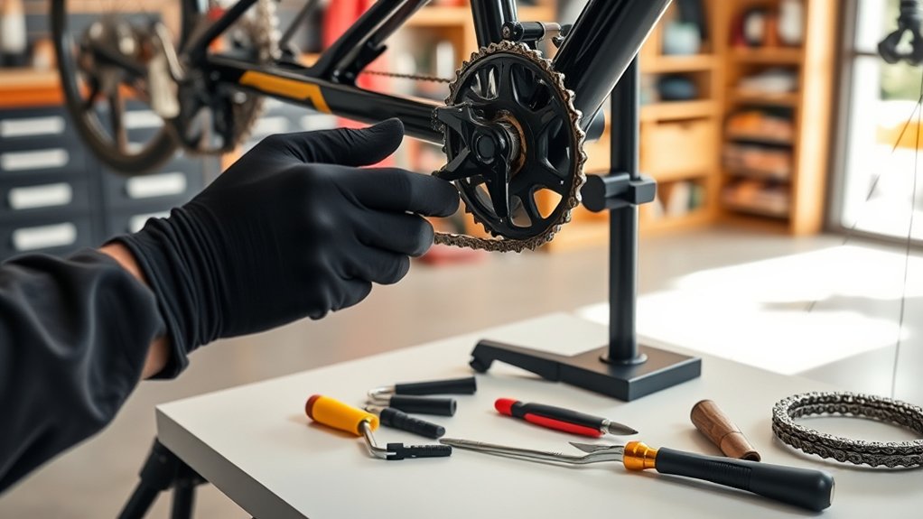 prepare tools inspect bike