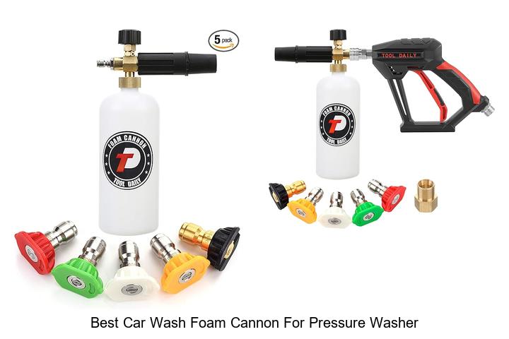 Top 12 Best Car Wash Foam Cannon For Pressure Washer Deals